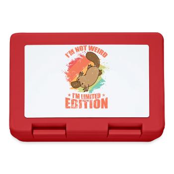 I'm not Weird I'm Limited Edition Platypus - Lunchbox - red - Front