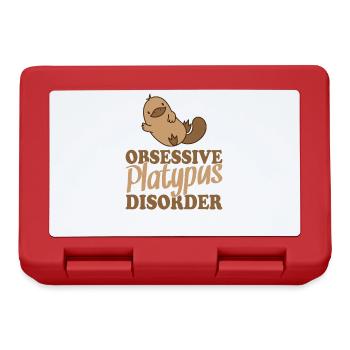 Obsessive Platypus Disorder Schnabeltier - Lunchbox - red - Front
