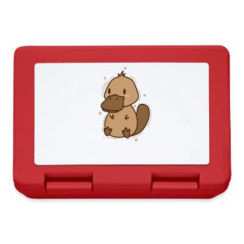 Platypus as duck Outback Australia - Lunchbox - red - Front