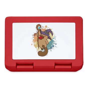 Platypus as wizard Australia - Lunchbox - red - Front