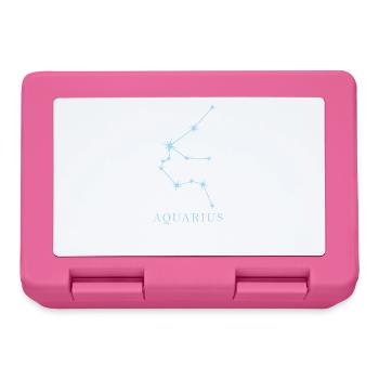 Sternkonstellation Sternzeichen Aquarius - Brotdose - Pink - Vorne