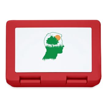 Think about the environment and nature Planet Earth - Lunchbox - red - Front