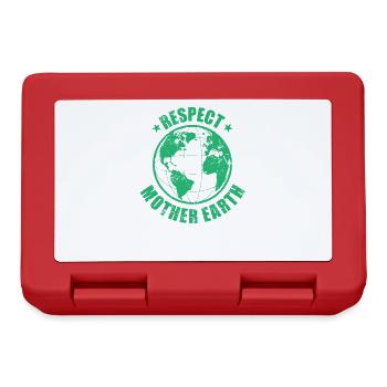 Respect Mother Earth Nature Planet Earth - Lunchbox - red - Front