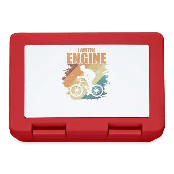 I am the Engine Cycling Fitness - Lunchbox - red - Front