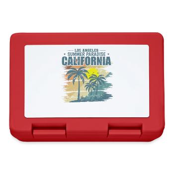 California Los Angeles Summer Paradise USA - Brotdose - Rot - Vorne