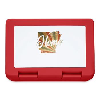Arkansas Home Map Outline USA America - Lunchbox - red - Front