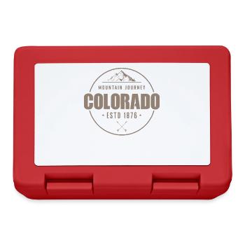 Colorado Mountain Journey estd 1876 USA Amérique - Boîte à goûter - rouge - Devant
