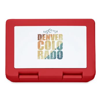 Colorado Denver États-Unis Amérique État - Boîte à goûter - rouge - Devant