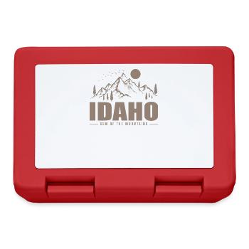 Idaho Gem of the Mountains USA America - Lunchbox - red - Front