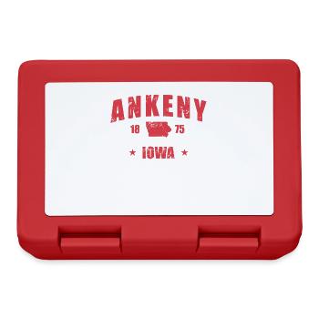Iowa Ankeny 1875 USA America - Lunchbox - red - Front