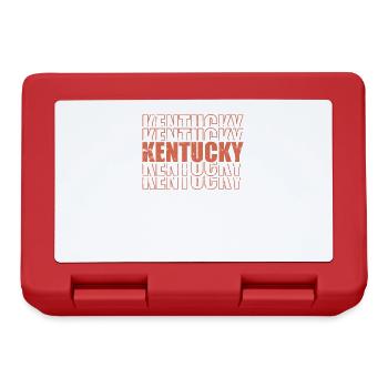 Kentucky USA Amerika Bundesstaat - Brotdose - Rot - Vorne