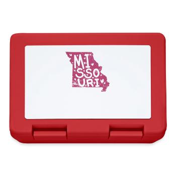 Missouri Map Outline USA America - Lunchbox - red - Front
