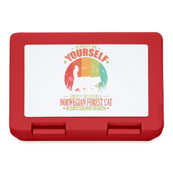 Be a Norwegian Forest Cat Pet Cat - Lunchbox - red - Front