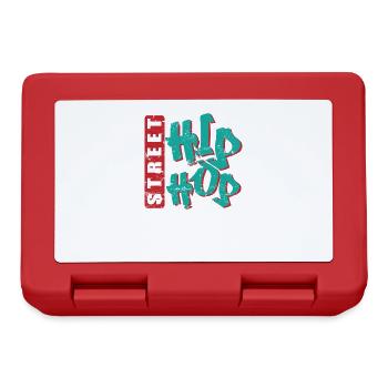 Street Hip Hop Musique Genre Rap Graffiti - Boîte à goûter - rouge - Devant