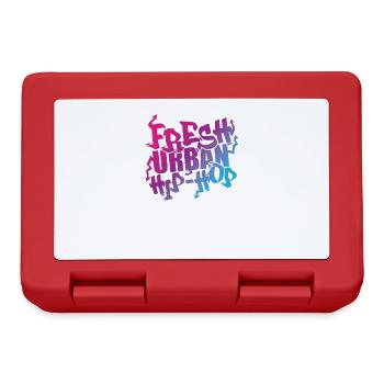 Fresh Urban Hip Hop Music Genre Rap - Lunchbox - red - Front