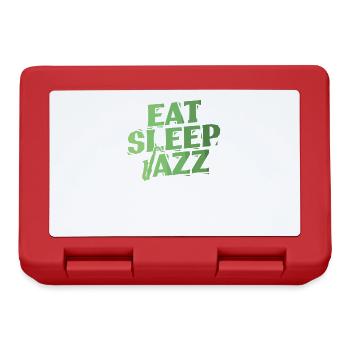 Eat Sleep Jazz Saxophon Improvisiert - Brotdose - Rot - Vorne