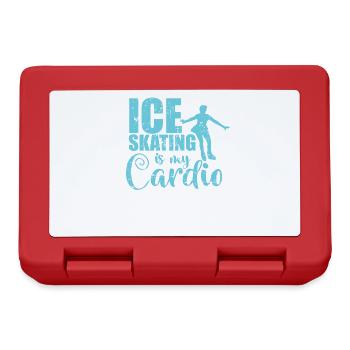 Ice Skating is my Cardio Schlittschuhlaufen - Brotdose - Rot - Vorne