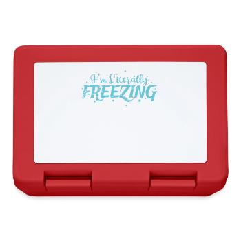 I'm Literally Frezzing Snow Winter - Lunchbox - red - Front