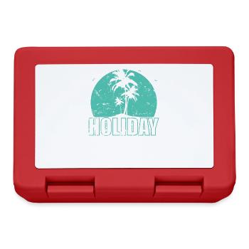 Holiday Palms and Beach Tree Holidays - Lunchbox - red - Front