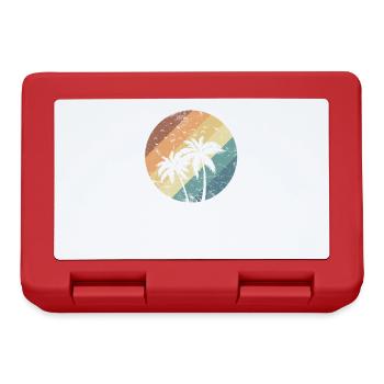 Palm Relaxation Plant Holiday Beach - Lunchbox - red - Front