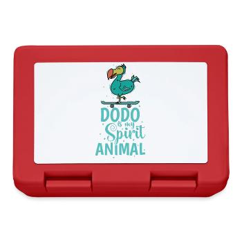Dodo is my Spirit Animal Bird from Mauritius - Lunchbox - red - Front