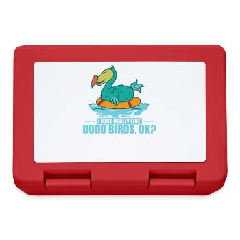 I Just Really Like Dodo Birds, ok? Mauritius - Lunchbox - red - Front