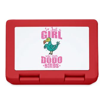 Just a Girl who loves Dodo Birds Mauritius - Lunchbox - red - Front