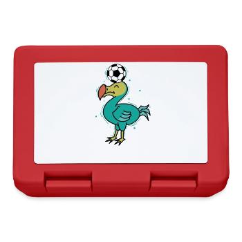 Dodo joue à l’oiseau de football de l’île Maurice - Boîte à goûter - rouge - Devant