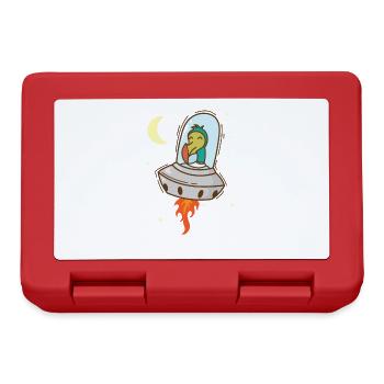 Dodo in space Bird from Mauritius - Lunchbox - red - Front