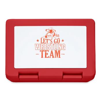 Let's go Wrestling Team Show Fight Stunt - Lunchbox - red - Front