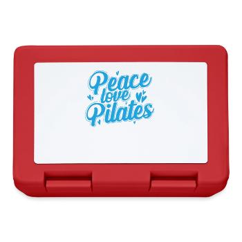 Peace Love Pilates Powerhouse Fitness - Boîte à goûter - rouge - Devant