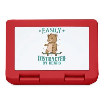 Easily Distracted by Bears Animal Forest - Lunchbox - red - Front