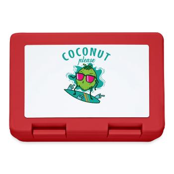 Coconut while surfing Coconut Please - Lunchbox - red - Front