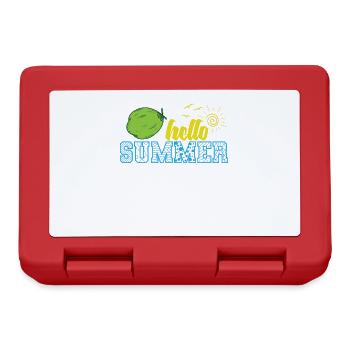 Hello Summer Coconut Palm Fruit - Lunchbox - red - Front