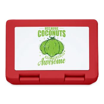 Because Coconuts are Freaking Awesome - Lunchbox - red - Front