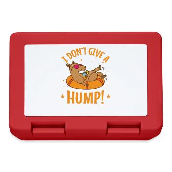 I Don't give a Hump! Kamel Dromedar - Brotdose - Rot - Vorne