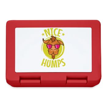 nice Humps cooles Kamel Dromedar - Brotdose - Rot - Vorne