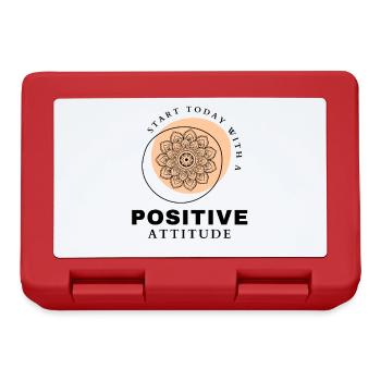 POSITIVE EINSTELLUNG MINDSET Motivation - Boîte à goûter - rouge - Devant