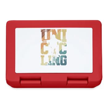 Unicycling Hobby Balance Sport - Lunchbox - red - Front