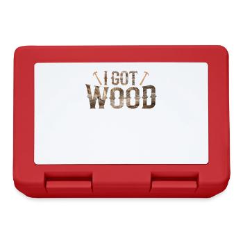 J’ai Wood Waldarbeiter - Boîte à goûter - rouge - Devant