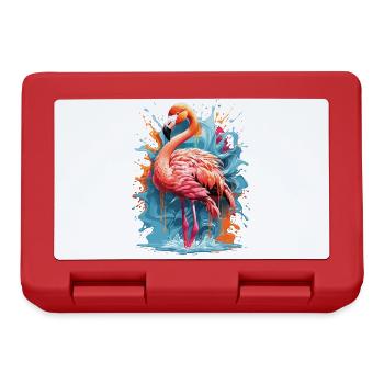 Flamingo Graffiti Water Splash - Lunchbox - red - Front