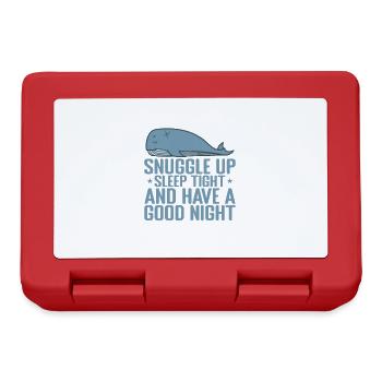 Snuggle up, sleep tight, and have a good Night - Lunchbox - red - Front