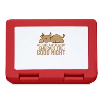 With Dreams in sight, embrace the good Night - Lunchbox - red - Front