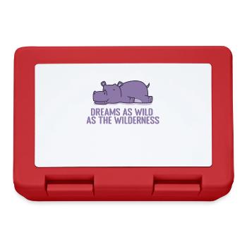 Dreams as Wild as the Wilderness Pyjama - Brotdose - Rot - Vorne