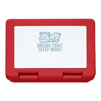Dream tight, sleep right! Pajamas Pajamas - Lunchbox - red - Front