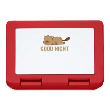 Good Night Schlafanzug Pyjama - Brotdose - Rot - Vorne
