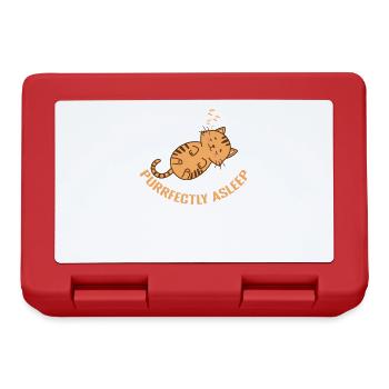Purrfectly Asleep Pajamas Pajamas - Lunchbox - red - Front