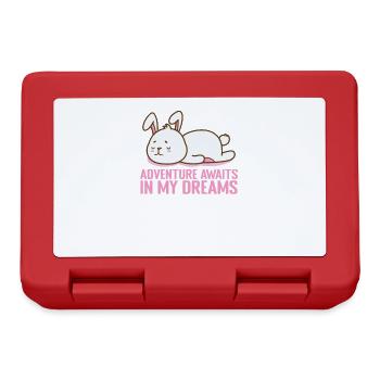 Adventure awaits... in my Dreams Pyjamas - Lunchbox - red - Front