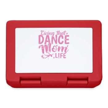 Living that Dance Mom Life Poledance Stange - Brotdose - Rot - Vorne