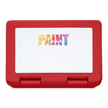 J’aime la peinture Profession de peintre - Boîte à goûter - rouge - Devant